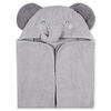 Koala Baby - Serviette à Capuche Tissées Éléphant Gris