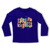 T-shirt à manches longues Répandre la gentillesse - Violet