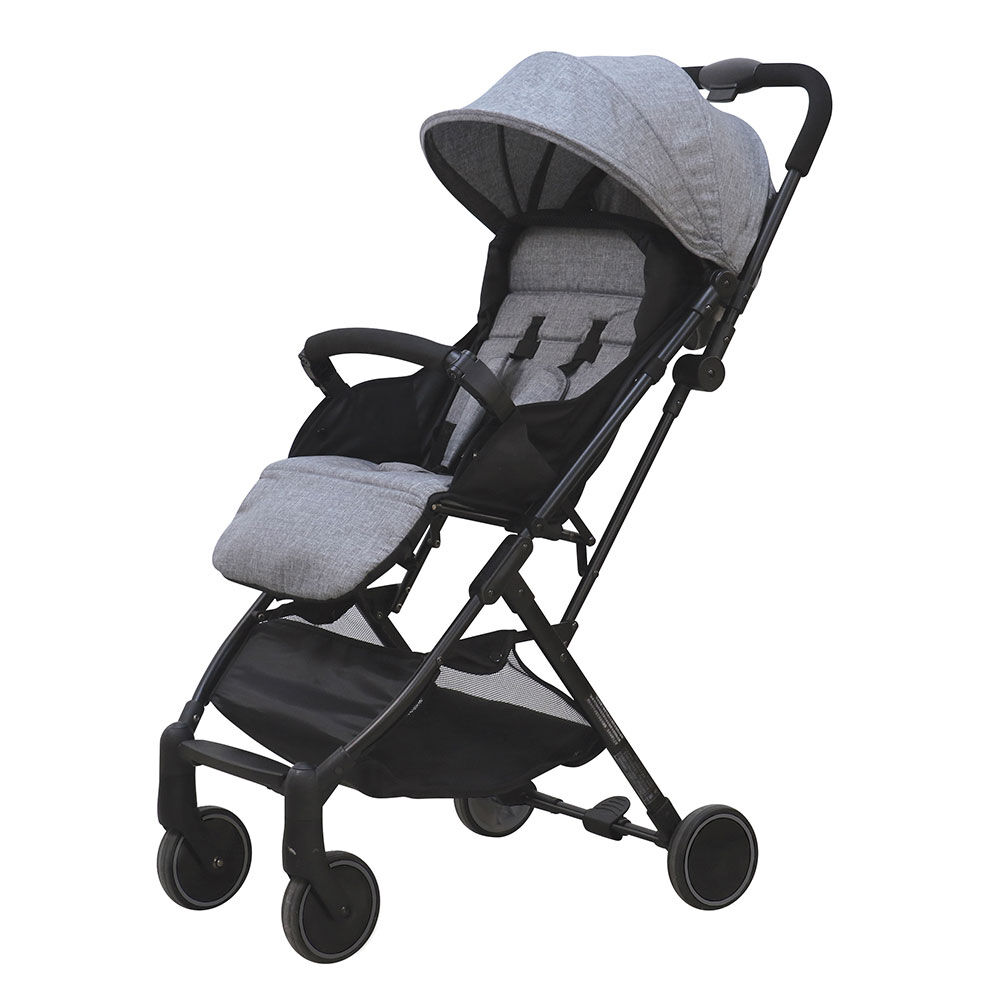 Bily Compact Easy Fold Stroller Heathered Grey