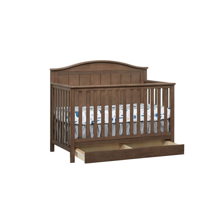 Oxford Baby Sienna 4 in 1 Convertible Crib w/ Drawer Acorn Brown - R Exclusive