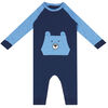 earth by art & eden - Nate Animal Pocket Coverall - Navy Heather, 12 Months