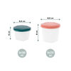 Babymoov - Contenant Biosourcé 8 X 6Oz + 8 X 8.45Oz