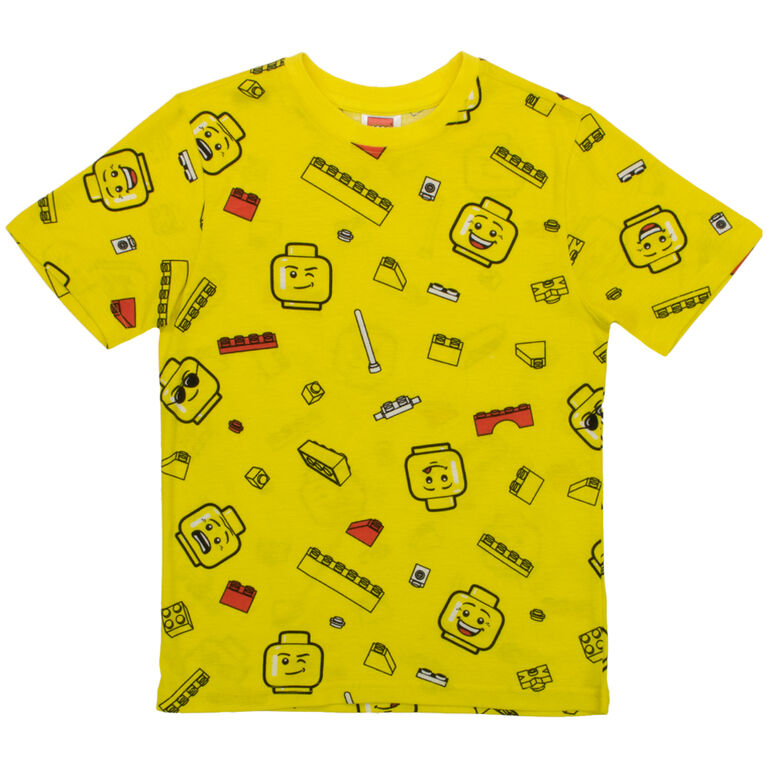 Lego All Over Print Tshirt Yellow - 5/6