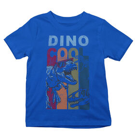 Dino Cool Short Sleeve Tee - Royal -  3T