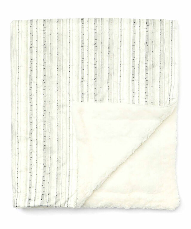 Necessties By Tendertyme Birch Tree Mink Sherpa Blanket