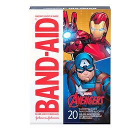 Pansements adhésifs de marque BAND-AID, Marvel Avengers, 20 pansements assortis