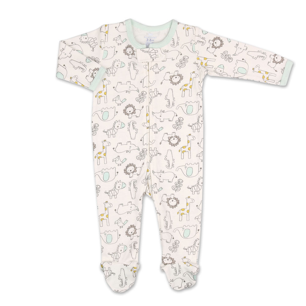 Koala Baby Safari Toss Print Zip Front Sleeper 3 6 Months