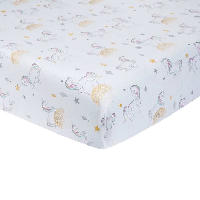 Drap housse pour berceau de Just Born Love & Sugar Collection