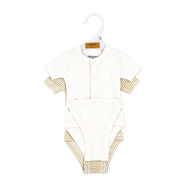 Naturelle 2 Pack Diaper Vest: Beige