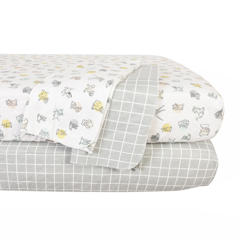 Disney Multi Character, Natures Beginnings, 4-Piece Cozy Nursery Bundle