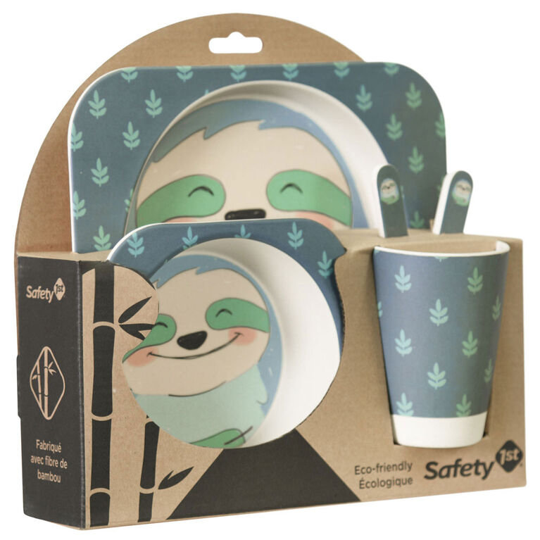 Safety 1St Bamboo Feeding Gift Set-Sloth