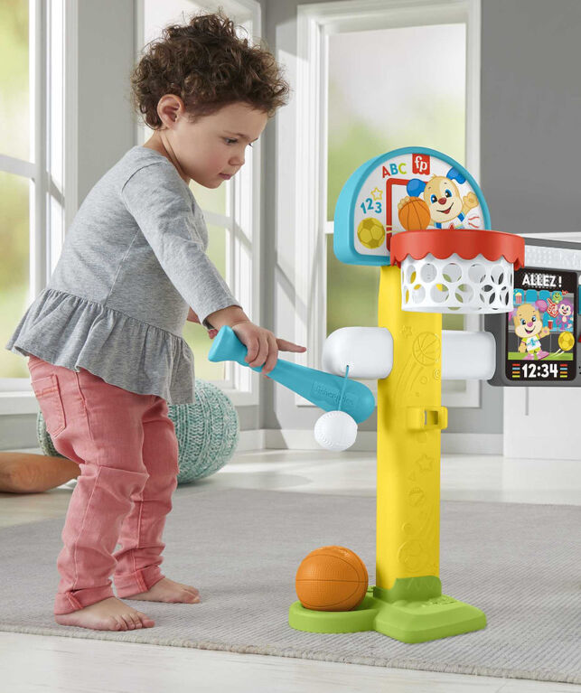 Fisher-Price Laugh & Learn 4-in-1 Game Experience Sports Activity Center &  Toddler Learning Toy