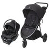 Gia XP 3-Wheel Travel System - Midnight Black