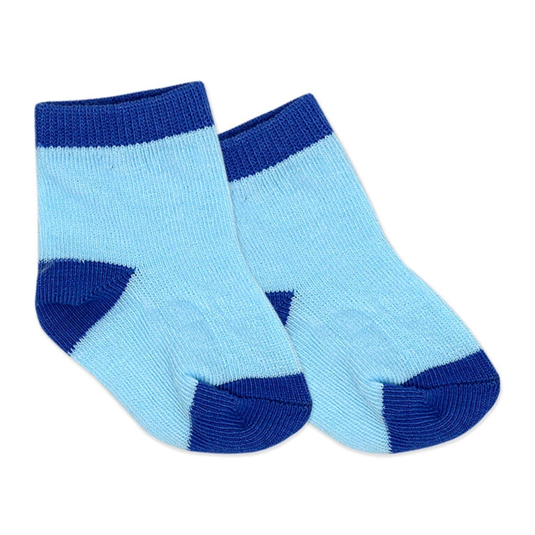Mini Hop 3 Piece Short Set: Blue Bear