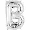 Ballons en forme de lettre en argent 14 " - B