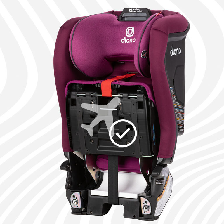 Radian 3R SafePlus AllinOne Convertible Car Seat, Purple Plum