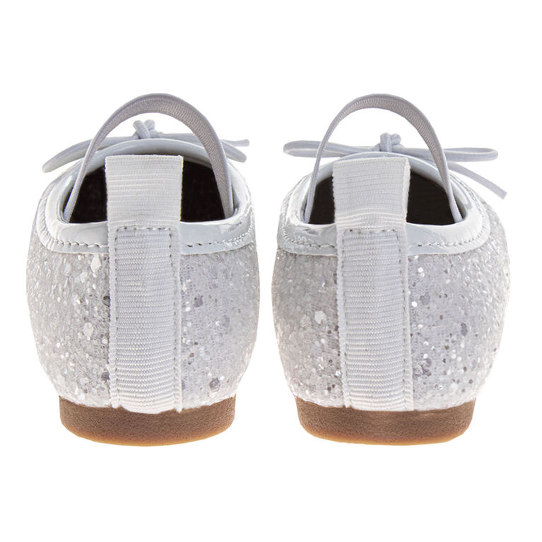 Ballerines Plates À Paillettes Blanches Taille 7