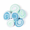 Tendertyme Lot de 12 gants de toilette Lollipop : bleu