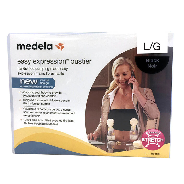 Medela Easy Expression Bustier - Noir, Grand.