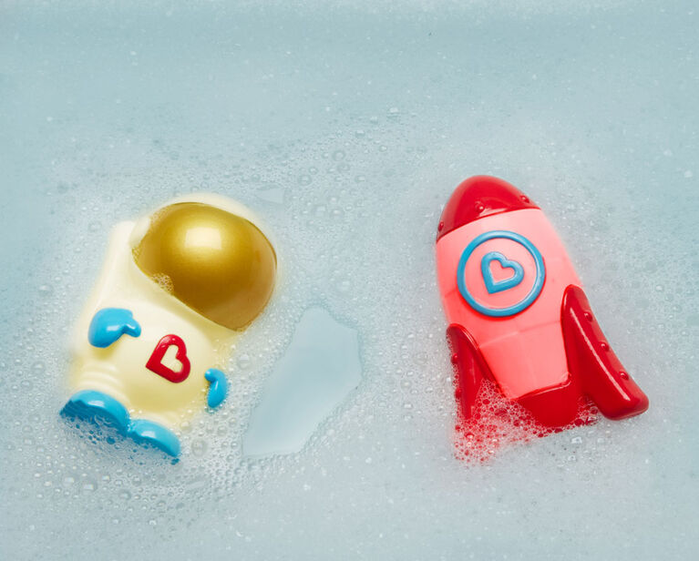 Ensemble de jouets pour le bain qui s'allument Galaxy Buddies, paquet de 2