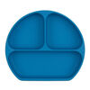 Bumkins Silicone Grip Dish, BPA Free - Deep Blue