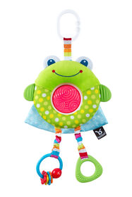 Benbat - Dazzle Friends Travel Toy - Frog / Green / 0-24 Months Old