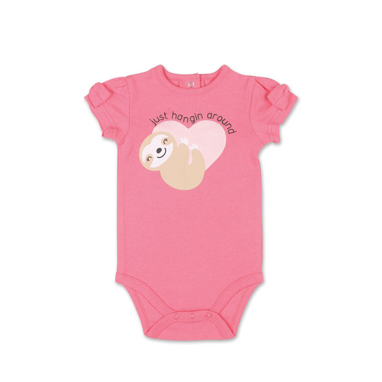 Koala Baby Sloth Heart Short Sleeved Bodysuit - 12-18 Months