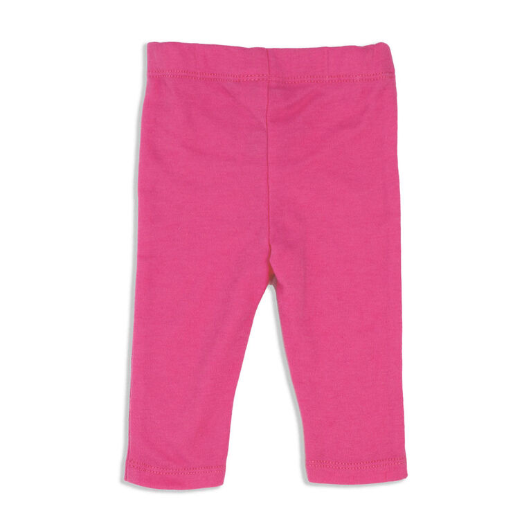 Bébé Mode Ensemble de leggings 2 pièces : Joli nœud rose
