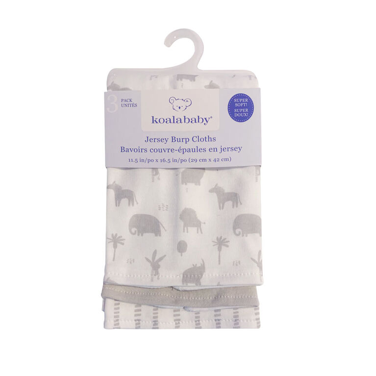 Koala Baby - Emballage de 3 serviettes pour le rot en jersey