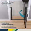 Safety 1st Easy Install Walk-Through Metal Gate- Black