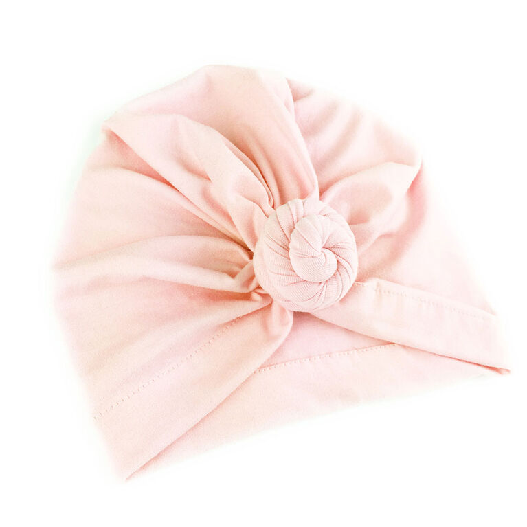 Baby Wisp - Chapeau Turban Knot - Rose Clair