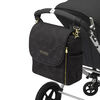 Petunia Pickle Bottom - Valet Stroller Clips in Gold/Black - Diaper Bag Stroller Attachment Clips