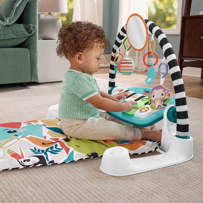 FisherPrice Glow and Grow Kick & Play Piano Gym Baby Playmat with