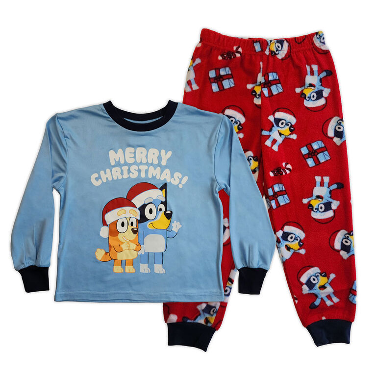 Bluey 2 Piece Pajama Set - Blue/Red 2