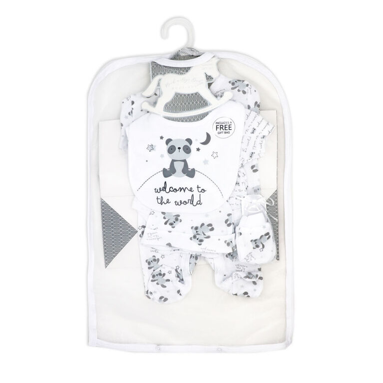 Rock a Bye Baby Panda World Layette Gift Bag Set 3-6M