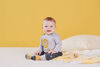 Just Born Baby Boys 2-Piece Organic Long Sleeve Onesies Bodysuit and Pant Set - Lil Lion 6-9 Months