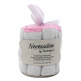 Necessities By Tendertyme 10-Pack Washcloth: Pink