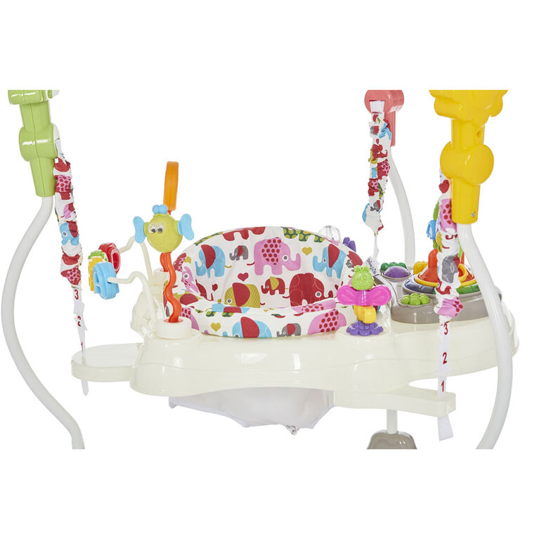 Activity Center Bouncer Elephant Print