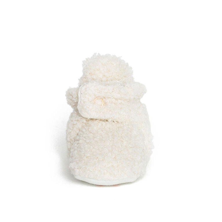 Robeez - Snap Booties - Sherpa Ivory - 6-12 months