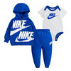 Nike 3Pc Set Pant Set - Royal Heather W White, Size 12 Months