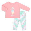 Koala Baby Pastel Rainbow Ice Cream Long Sleeve Tee/Legging 2 Piece Set, 3-6 Months