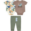 Koala Baby 3 Piece Bodysuit & Jogger Set, Sage 