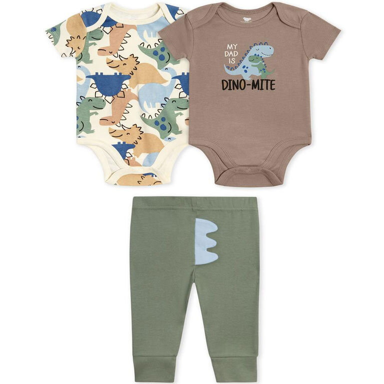 Koala Baby 3 Piece Bodysuit & Jogger Set, Sage 