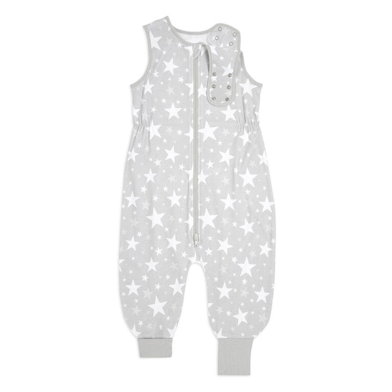 HALO SleepSackToddler - 100% Cotton - Grey Stars  - 2T