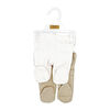 Naturelle 2 Piece Footed Pant Set: Beige