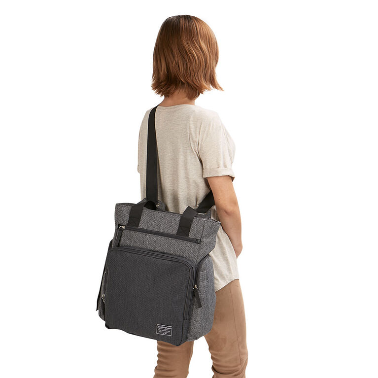 Eddie Bauer Places and Spaces Departure Hybrid Diaper Bag - Grey