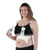 Clip and Pump Hands-Free Nursing Bra Accessory - Sustainable, Black, Large