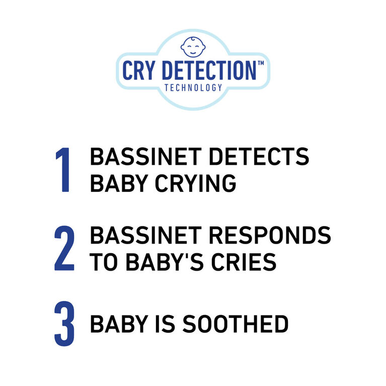 Graco Sense2Snooze Bassinet with Cry Detection Technology- Hamilton