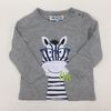 Coyote and Co. Zeebra tee and neon green pants 2 piece set - size 12-18 months