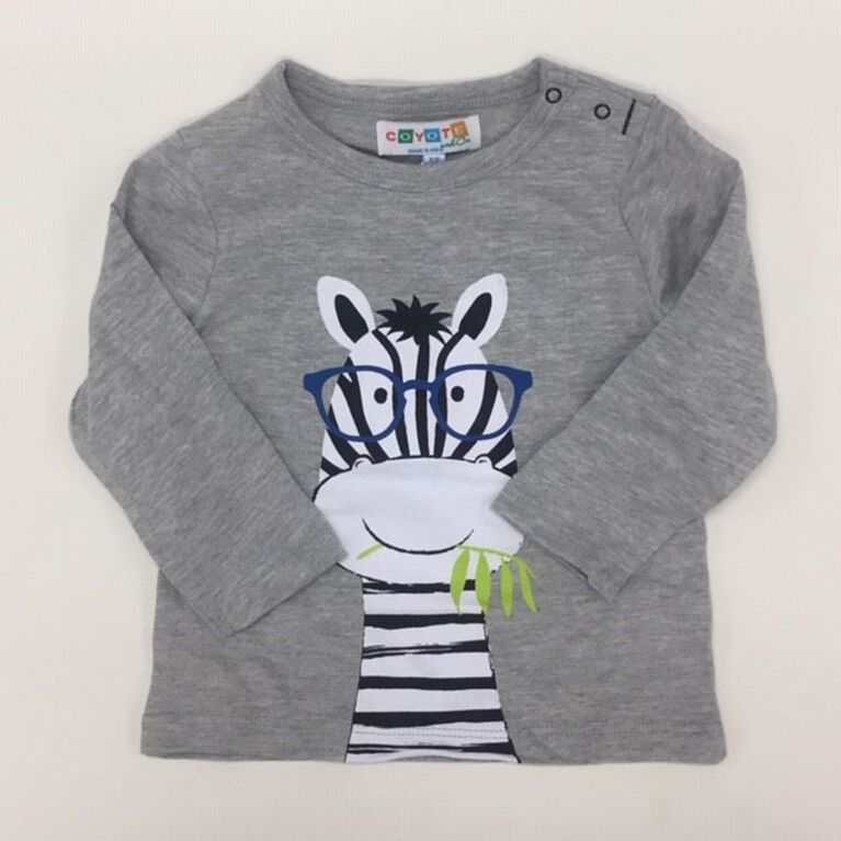 Coyote and Co. Zeebra tee and neon green pants 2 piece set - size 12-18 months